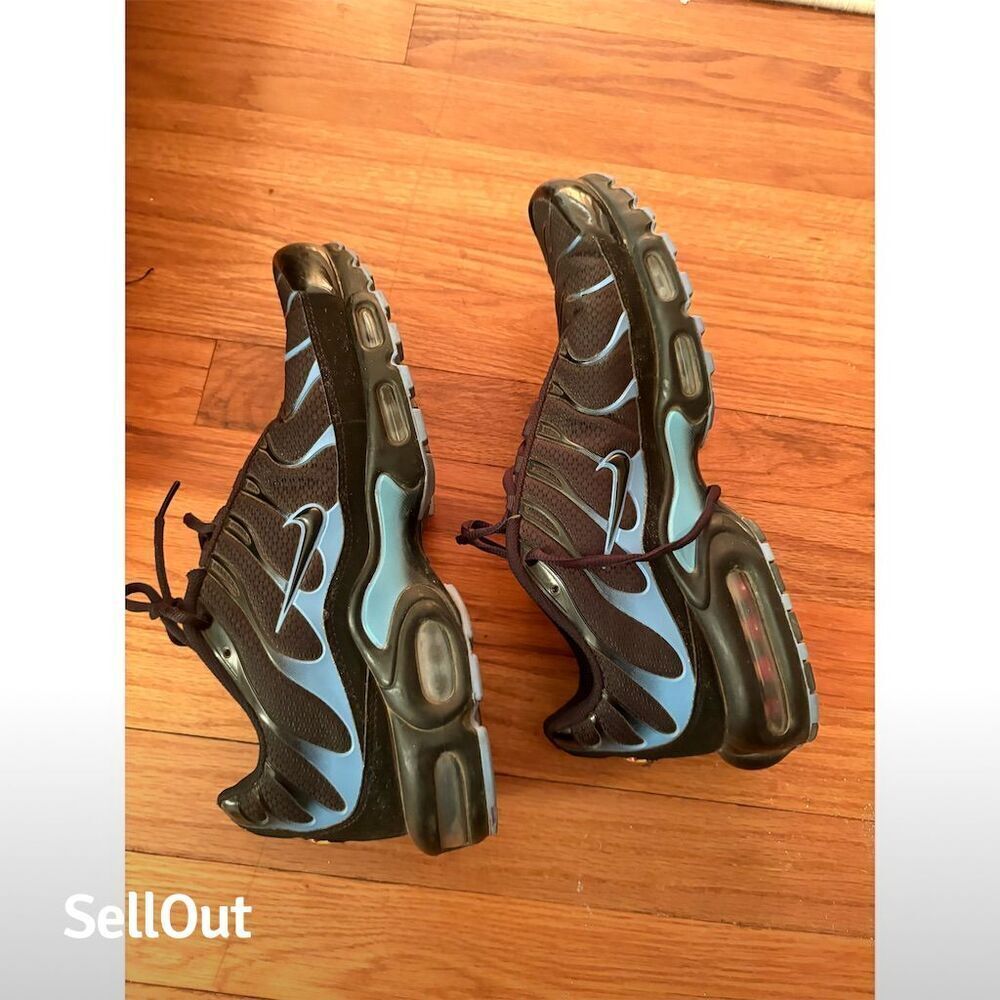 Nike Air Max Plus Men's Sneakers Black University Blue Size 12